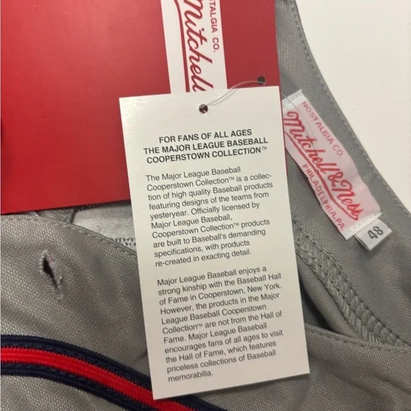 Mitchell & Ness Cooperstown Collection Chipper Jones Jersey-Size XL-Braves 1995 - Picture 9 of 10